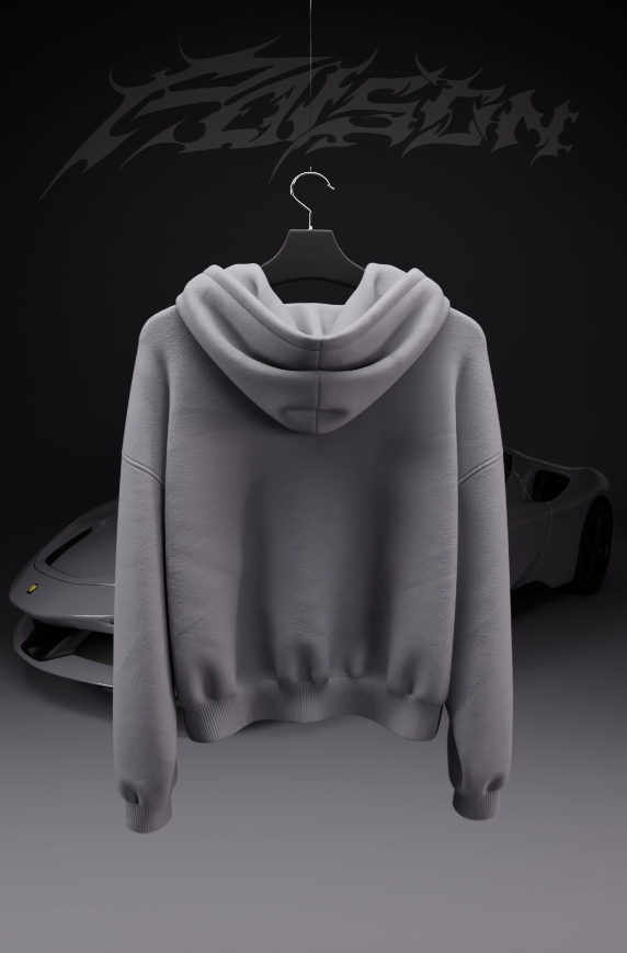 Poison Grey zip up Jacket