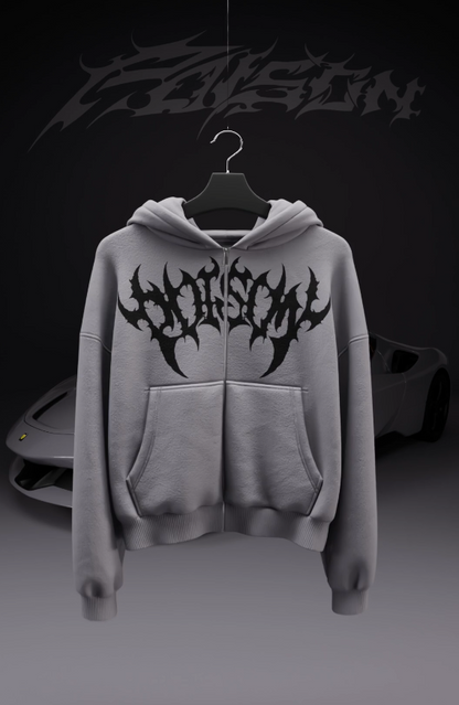 Poison Grey zip up Jacket